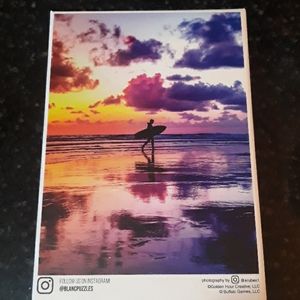 Sunset Puzzle Surfer Ocean Waves Jigsaw 300pc